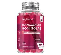 Ashwagandha Gominolas - 1200 mg 120 gummies - Suplemento de Ginseng Indio para el Bienestar Emocional