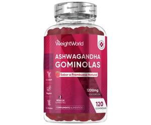 Ashwagandha Gominolas - 1200 mg 120 gummies - Suplemento de Ginseng Indio para el Bienestar Emocional