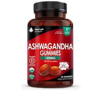 Ashwagandha Gominolas 1200 mg - 5% Withanólidos, Vegano, New Leaf | Extracto 30:1, Zumo de Fruta, Sin Colorantes ni Aromas Artificiales, Sin Gluten, 60 Gominolas Veganas, Reino Unido