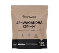 Ashwagandha KSM-66 500mg, 120 Cápsulas, 2 Meses de Suministro - 12:1 del Extracto de la Raíz de Withania Somnifera, Apto para Veganos, Sin Estearato de Magnesio ni OGM