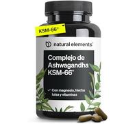 Ashwagandha KSM-66® - 600 mg de extracto de raíz de ashwagandha - Con Hierba luisa, Magnesio, Ácido fólico y Vit. C, B6, B12-120 Cápsulas - Probado en laboratorio, vegana y sin aditivos