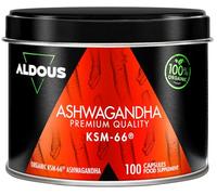 Aldous Bio Extracto de Raíz de Ashwagandha KSM-66 Ecológico 100 Cápsulas