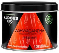 Aldous Bio Extracto de Raíz de Ashwagandha KSM-66 Ecológico 100 Cápsulas
