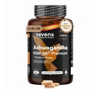 Ashwagandha KSM-66® Pura - 600mg de Ashwagandha Concentrada - 120 Cápsulas | Alta Bodisponibilidad - Con Pimienta Negra - 5% Withanólidos - Ayuda a Regular el Cortisol y Mejora el Sueño - Vegano