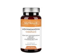 Ashwagandha KSM-66 - Rhodiola Rosea Vit B6 B12 - Ginseng Indio BIO-disponible con 5% de Whitanólidos y Vitaminas B6 y B12-60 Cápsulas Veganas Nutralie