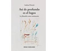 Así De Profundo Es El Logos