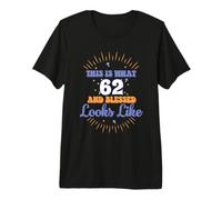Así es como 62 y Bendecido Parece cumpleaños número 62 Camiseta Premium