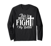 Así es como Lucho mis batallas - Biblia Jesús Christian Faith Manga Larga