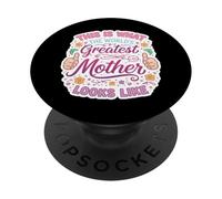 Así es como se ve la Madre más Grande del Mundo mamá mamá PopSockets PopGrip Adhesivo