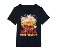 Así Es como Se Ve La Mejor Mamá del Mundo Camiseta, Mujer Tallas Grandes, Negro, 2XL Grande