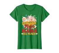 Así Es como Se Ve La Mejor Mamá del Mundo Camiseta, Mujer, Verde Kelly, 3XL