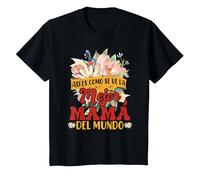 Así Es como Se Ve La Mejor Mamá del Mundo Camiseta, Niños, Negro, 2 años