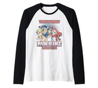 Así es como se ve Paw-Some Camiseta Manga Raglan