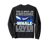 Así es como se ve un Animal increíble Amante de Las Ballenas Sudadera