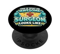 Así es como se ve un Cirujano increíble Doctor MD Divertido PopSockets PopGrip Adhesivo
