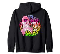 Así es como se ve un Guerrero Cáncer de Mama de Cinta Rosa Sudadera con Capucha