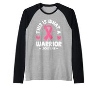 Así es como se ve un Guerrero Luchador de Apoyo para sobrevivientes Camiseta Manga Raglan