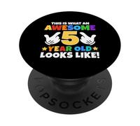 Así es como se ve un increíble 5 años de Edad 5º cumpleaños PopSockets PopGrip Adhesivo
