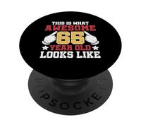 Así es como se ve un increíble 65 años de Edad 65 cumpleaños PopSockets PopGrip Adhesivo