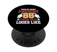 Así es como se ve un increíble 85 años de Edad 85 cumpleaños PopSockets PopGrip Adhesivo