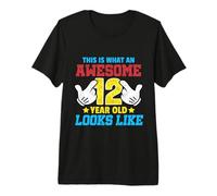 Así es como se ve un increíble niño de 12 años 12 cumpleaños Camiseta Premium