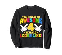 Así es como se ve un increíble niño de 4 años de Edad 4 cumpleaños Sudadera