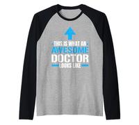 Así es como se ve un médico increíble Medicina hospitalaria Camiseta Manga Raglan
