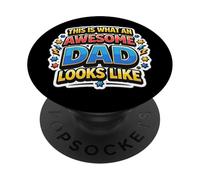 Así es como se ve un Padre increíble como Nuevo Padre paternidad PopSockets PopGrip Adhesivo