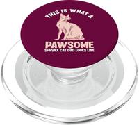Así es como se ve un papá Gato Sphynx Pawsome PopSockets PopGrip para MagSafe
