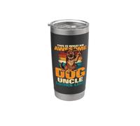 Así es como se ve un tío de perro impresionante Vaso térmico de acero inoxidable de doble pared