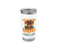 Así es como se ve un tío de perro impresionante Vaso térmico de acero inoxidable de doble pared