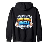 Así es como se ve un tío Impresionante Nuevo Sobrino Sobrino Sudadera con Capucha