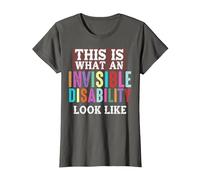 Así es como se ve una discapacidad Invisible Camiseta, Mujer, Asfalto, M