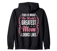 Así es como se ve una mamá increíble Diseño Sudadera con Capucha