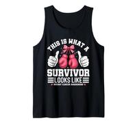 Así es como se ve una sobreviviente Conciencia sobre el cáncer de Mama Camiseta sin Mangas