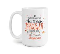 Así Es Un Profesor De Educación Física Increíble Tazas Té Cerámica Tazas De Regalo Novedad Tazón De Café Regalos Novedosos Para Novios Oficina Familiares 330Ml