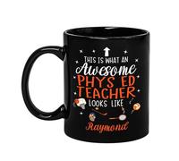 Así Es Un Profesor De Educación Física Increíble Tazón Cerámica Tazas Té Novedad Tazón De Café Regalos Novedosos Para Oficina Amigos Navidad 330Ml