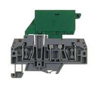 ASI HF310GR - Bloque de terminales de fusibles, 5 x 20 mm, riel DIN, 10 A, 600 V, 28 a 10 AWG, 6,2 mm (paquete de 100)
