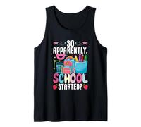 Así que aparentemente la escuela comenzó lindos lápices de mochila Camiseta sin Mangas