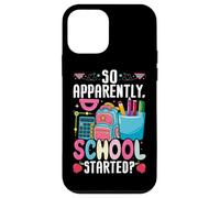 Así que aparentemente la escuela comenzó lindos lápices de mochila Carcasa para iPhone 12 mini