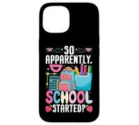 Así que aparentemente la escuela comenzó lindos lápices de mochila Carcasa para iPhone 15