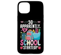 Así que aparentemente la escuela comenzó lindos lápices de mochila Carcasa para iPhone 15 Plus