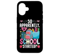 Así que aparentemente la escuela comenzó lindos lápices de mochila Carcasa para iPhone 16