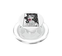 Así Que aparentemente Soy una Chica dramática del Pop Art Vintage, Cita Divertida PopSockets PopGrip para MagSafe