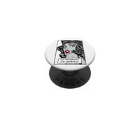 Así Que aparentemente Soy una Chica dramática del Pop Art Vintage, Cita Divertida PopSockets PopGrip Adhesivo