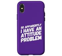 Así Que aparentemente Tengo un Problema de Actitud - Sarcastic Funny Carcasa para iPhone X/XS