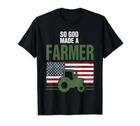 Así Que Dios Hizo a un Agricultor patriótico Americano Camiseta