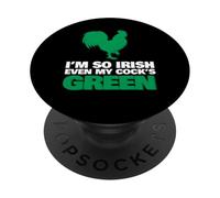 Así Que irlandés mi Polla es Verde PopSockets PopGrip Adhesivo