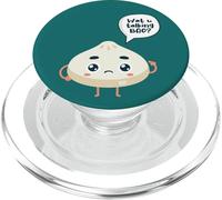 Asia Chinese Watcha Hablando Bao sobre Siopao Dimsum Juego de Palabras de Comida PopSockets PopGrip para MagSafe