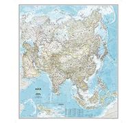 Asia Classic, Tubed: Wall Maps Continents (National Geographic Reference Map)